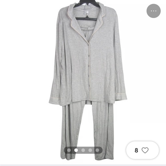 NWOT-Nordstrom-XL -Light Heather Grey Wolf- LS With Pants - Picture 11 of 11